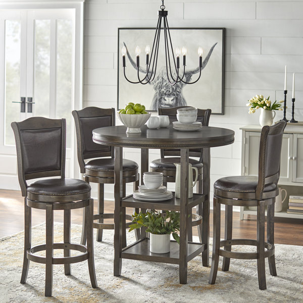 Darby Home Co Strang 4 Person Bar Height Dining Set & Reviews Wayfair